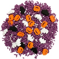 Streusel mit Kürbissen und Fledermäusen, 100 g