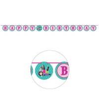 Happy Birthday Make Up Girlande 3,04 m