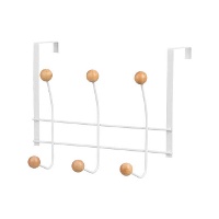 Türgarderobe, 6 Haken, weiß - Berilo