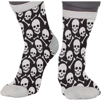 Totenkopf-Socken - 1 Paar