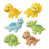 Zuckerfiguren Dinosaurier 35 g - Carmencita - 6 Stück