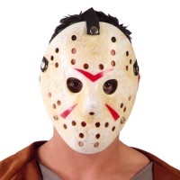 Hockeyspieler Maske orange für Erwachsene