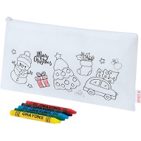 Weihnachtsetui mit Farbwachskreiden