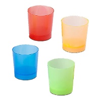 Farbige Plastikbecher, 33 ml - 100 Stück