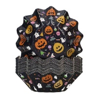 Cupcake-Kapseln für Halloween-Nacht - Festkuchen - 48 Stück