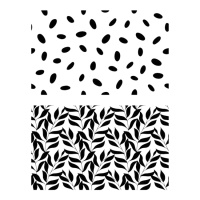 Acrylstempel mit Blatt- und Maulwurfsmuster - Artemio