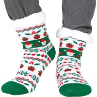 Thermische Weihnachtsmann-Socken - 1 Paar