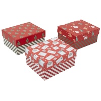 Lustige Weihnachtsschachtel, sortiert, 12 x 10 x 6 cm - 1 Stück
