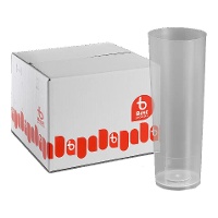 Kunststoffbecher, klar, 300 ml, Röhrenform - 500 Stück