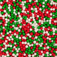 Mini-Perlenstreusel in weihnachtlichen Farben - PME - 85 g