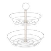 31,2 x 26 x 26 cm doppelte Obstschale