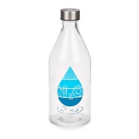 1 L H2O-Flasche mit Edelstahlverschluss