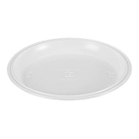 Robuste runde Kunststoffteller, 22 cm - 10 Stück