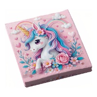 Servilletas de Unicornio rosa encantador 16,5 x 16,5 cm - 12 unidades