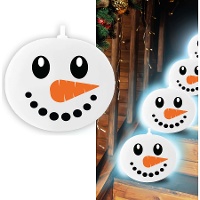 Latexballons mit Schneemann-Licht - 5 Stück