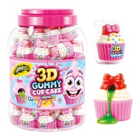 3D-Gummicupcakes mit Flüssigfüllung - 60 Stück