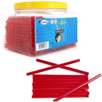 Erdbeergelatine-Stäbchen 10 cm - 200 Stück