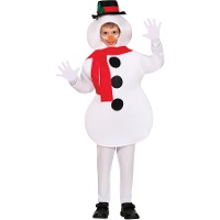 Schneemann-Kostüm mit Kindermütze