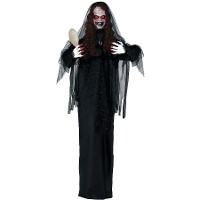 Vampirin mit Licht, Ton und Bewegung, 1,70 m