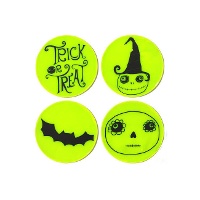 Reflektierende Halloween-Aufkleber - 4 Stück