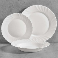 Geschirrset mit Relief - 18 Teile