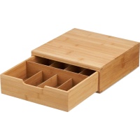 Schublade für Kaffeekapseln 30 x 30 x 10 cm mit Fächern