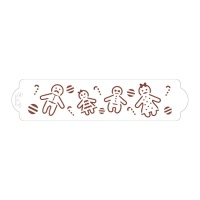 30 cm Lebkuchenfamilie Schablone
