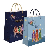 Geschenktüte 60 x 45 x 13 cm mit Motiv der Heiligen Drei Könige - 1 Stück