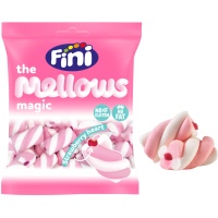 Gefüllte rosa Zopfgummis - Fini Magic Twist - 150 gr