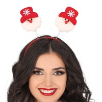 Weihnachtsmann-Stirnband mit Schneeflocke