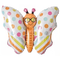 Bunter Schmetterlingsballon 83 x 58 cm