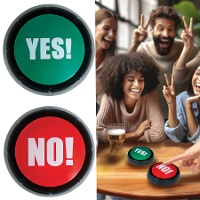 Ja- und Nein-Tasten mit Licht und Ton für Spiele