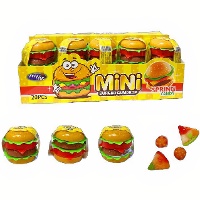 Mini-Hamburger mit Gummibonbons, 10 g - 20 Stück