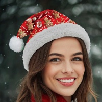 Ingwer Weihnachtsmannmütze