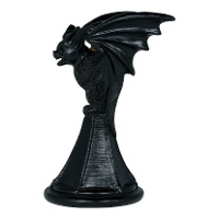 Kerzenhalter mit Fledermausmotiv, 18 x 12 cm