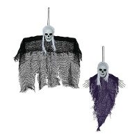 Hängefigur eines Skeletts mit Haaren, 24 cm - 1 Stück