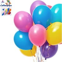 Latexballons, 23 cm, gemischte Farben - 10 Stück