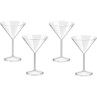 260 ml Acryl-Cocktailglas - 4 Stück