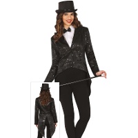 Pailletten-Frackjacke für Damen
