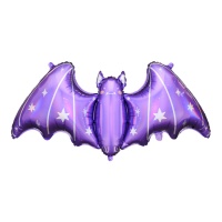 Lila Fledermaus Luftballon 119,5 x 51 cm - PartyDeco