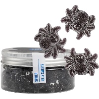 Schwarze Gummispinnen, 142 g - PME