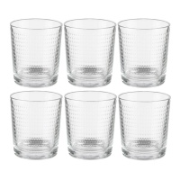 265 ml Glas mit Nil-Punkten - 6 Stück