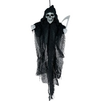 Hängendes Skelett mit Sense 50 cm