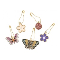 Stahlmaschenmarkierer in Form von Schmetterlingen und Blumen - Milward - 5 Stück