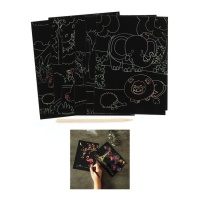 Kreative Tier-Scratch-Off-Karten - 6 Stück