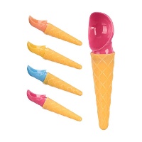Eiscreme-förmiger Löffel, sortiert - 1 Stück