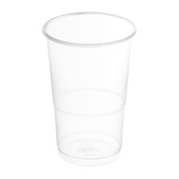 500 ml klare Plastikbecher - 8 Stück.