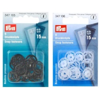 1,5 cm Kunststoff-Druckknöpfe - Prym - 6 Paar