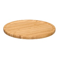Runde Bambusplatte 26 x 26 cm - ideal zum Servieren von Vorspeisen