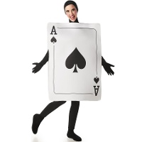 Kostüm eines Poker Ass von Pik für Erwachsene